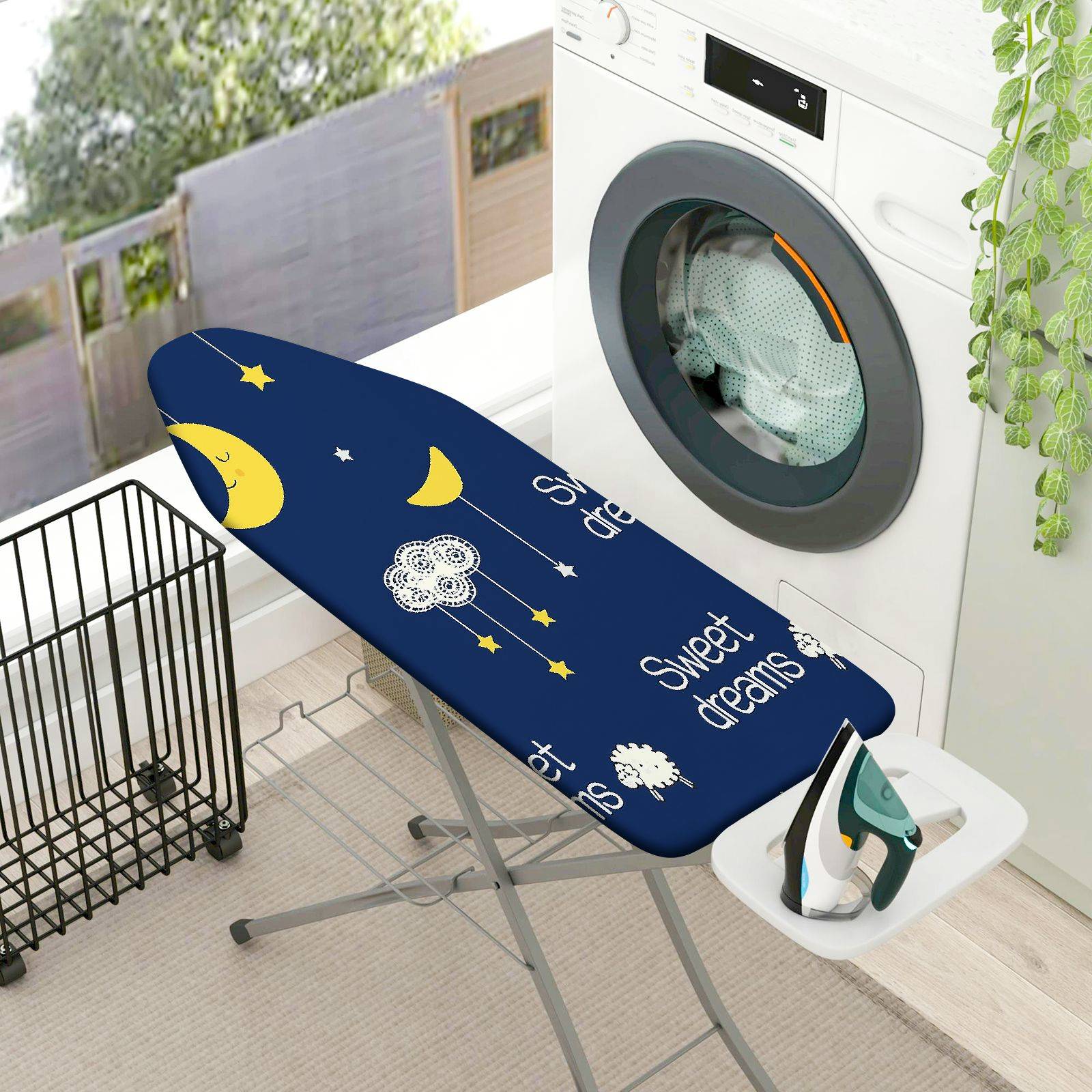 1-Piece Moon Star Sweet Dream  Ironing Board Cover, Universal Size, Without Board