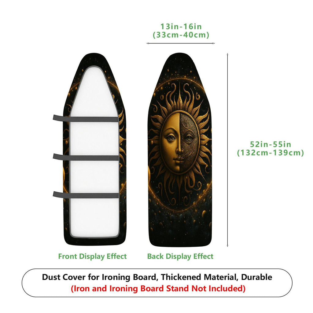 1-Piece Sun Moon Stars  Ironing Board Cover, Universal Size, Without Board
