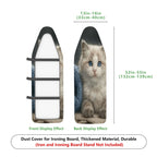 1-Piece Cat Kitten Blue  Ironing Board Cover, Universal Size, Without Board
