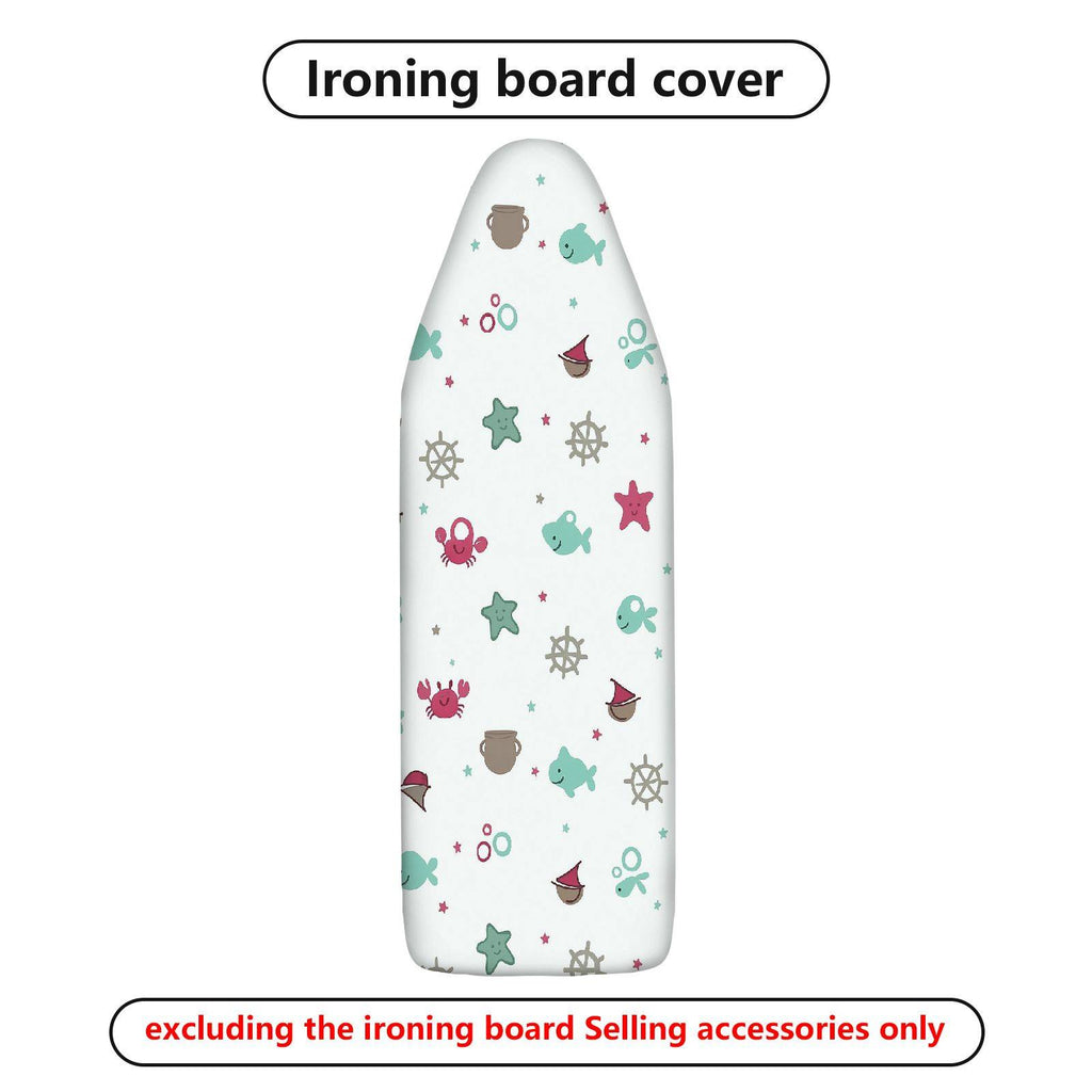 1-Piece Nautical Sea Creatures Starfish  Ironing Board Cover, Universal Size, Without Board