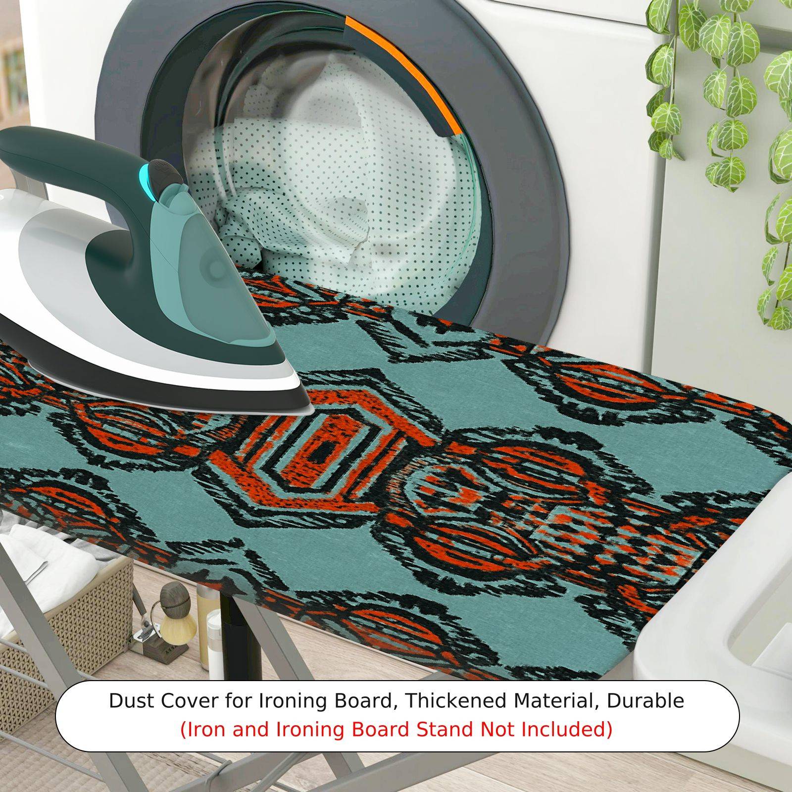 1-Piece Geometric Retro Tribal  Ironing Board Cover, Universal Size, Without Board