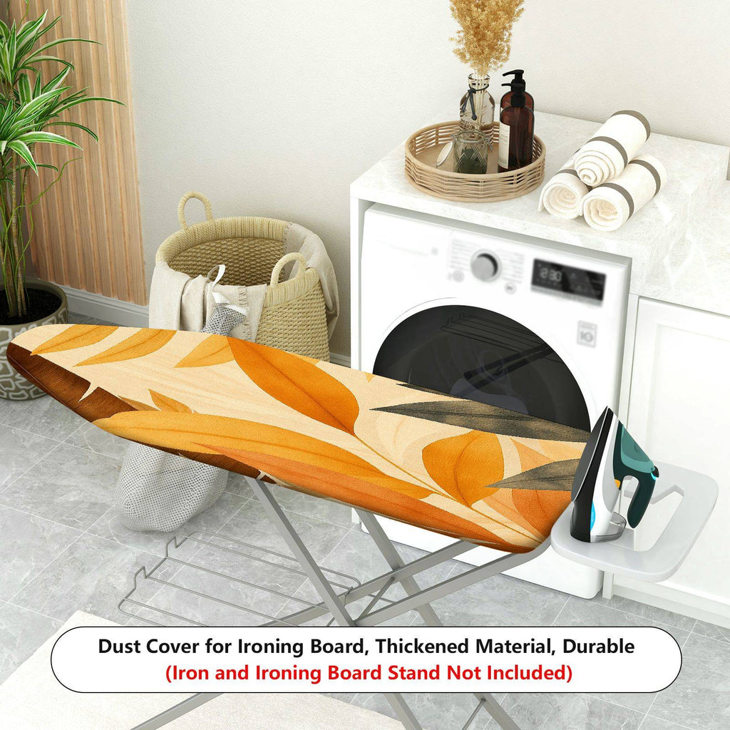 1-Piece Autumn Leaves Tropical Plants Botanical  Ironing Board Cover, Universal Size, Without Board
