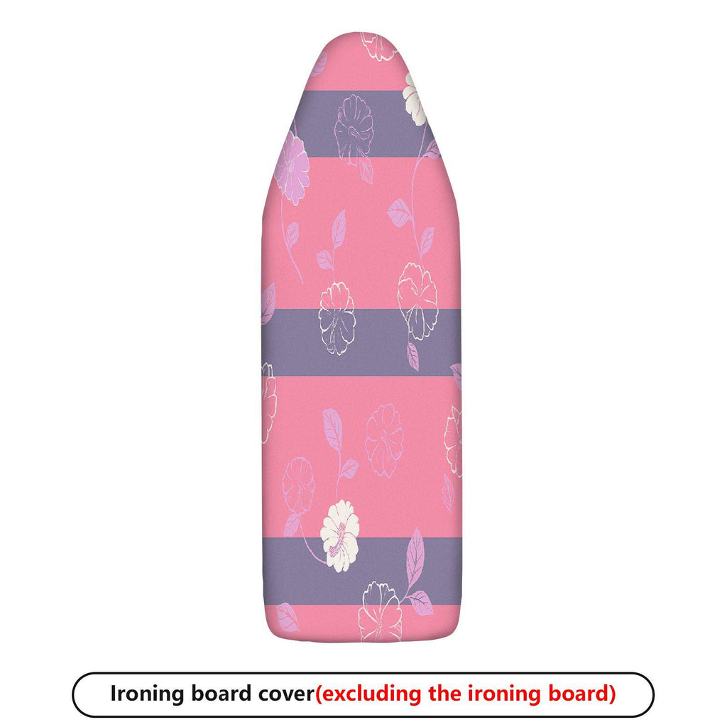1-Piece Floral Striped Pink  Ironing Board Cover, Universal Size, Without Board