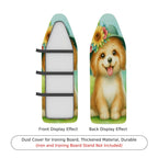 1-Piece Dog Flower Green  Ironing Board Cover, Universal Size, Without Board