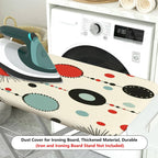 1-Piece Retro Modern Geometric Circles  Ironing Board Cover, Universal Size, Without Board