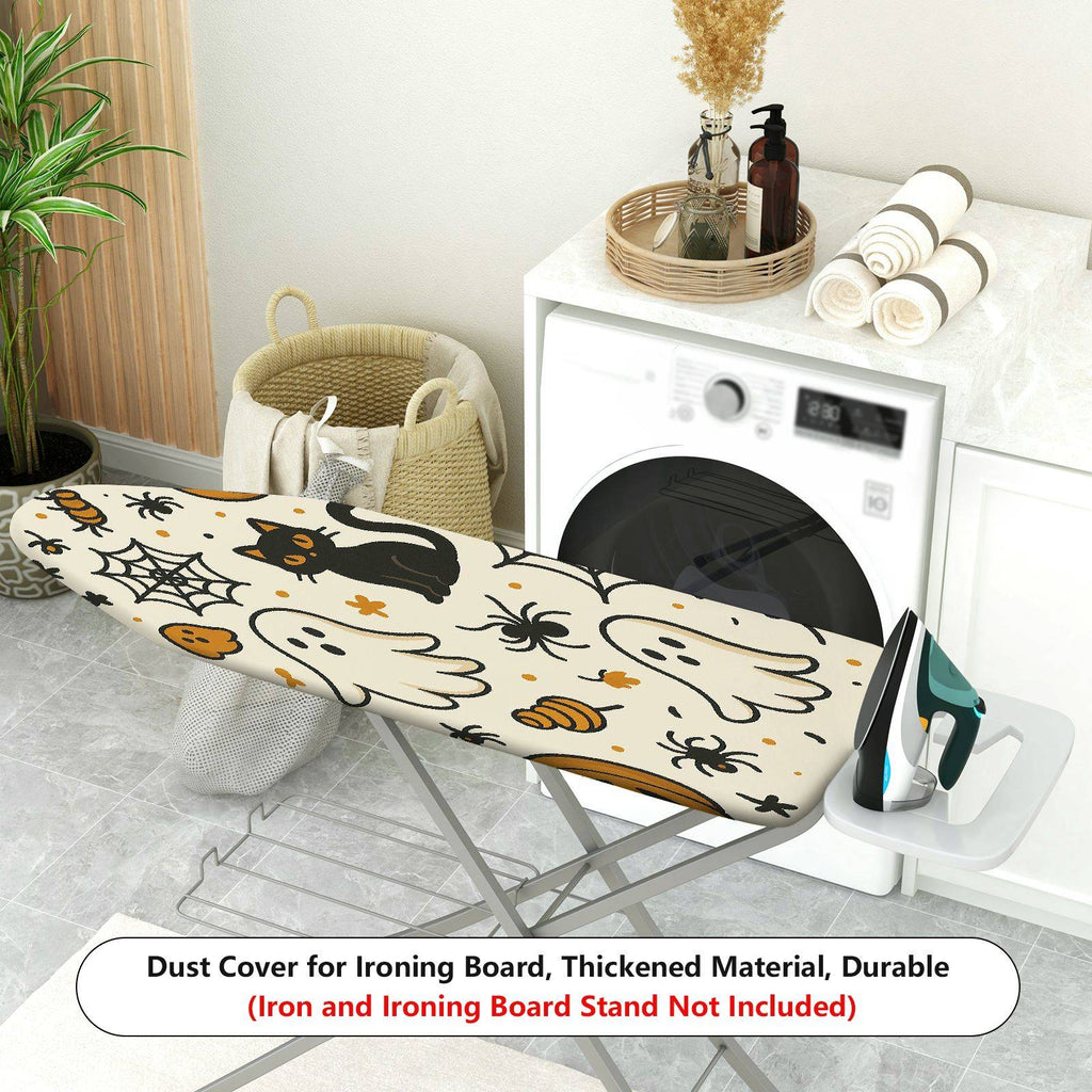 1-Piece Ghost Cat Spider  Ironing Board Cover, Universal Size, Without Board