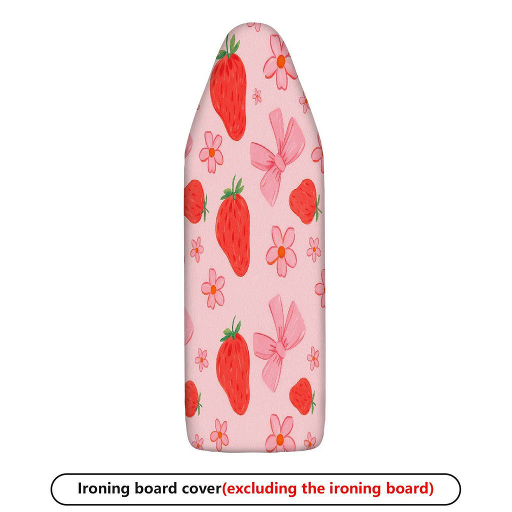 1-Piece Strawberry Bow Flower  Ironing Board Cover, Universal Size, Without Board
