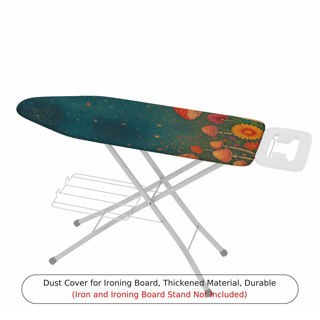 1-Piece Floral Star Mushroom  Ironing Board Cover, Universal Size, Without Board