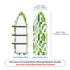 1-Piece Green Tropical Leaves Nature  Ironing Board Cover, Universal Size, Without Board