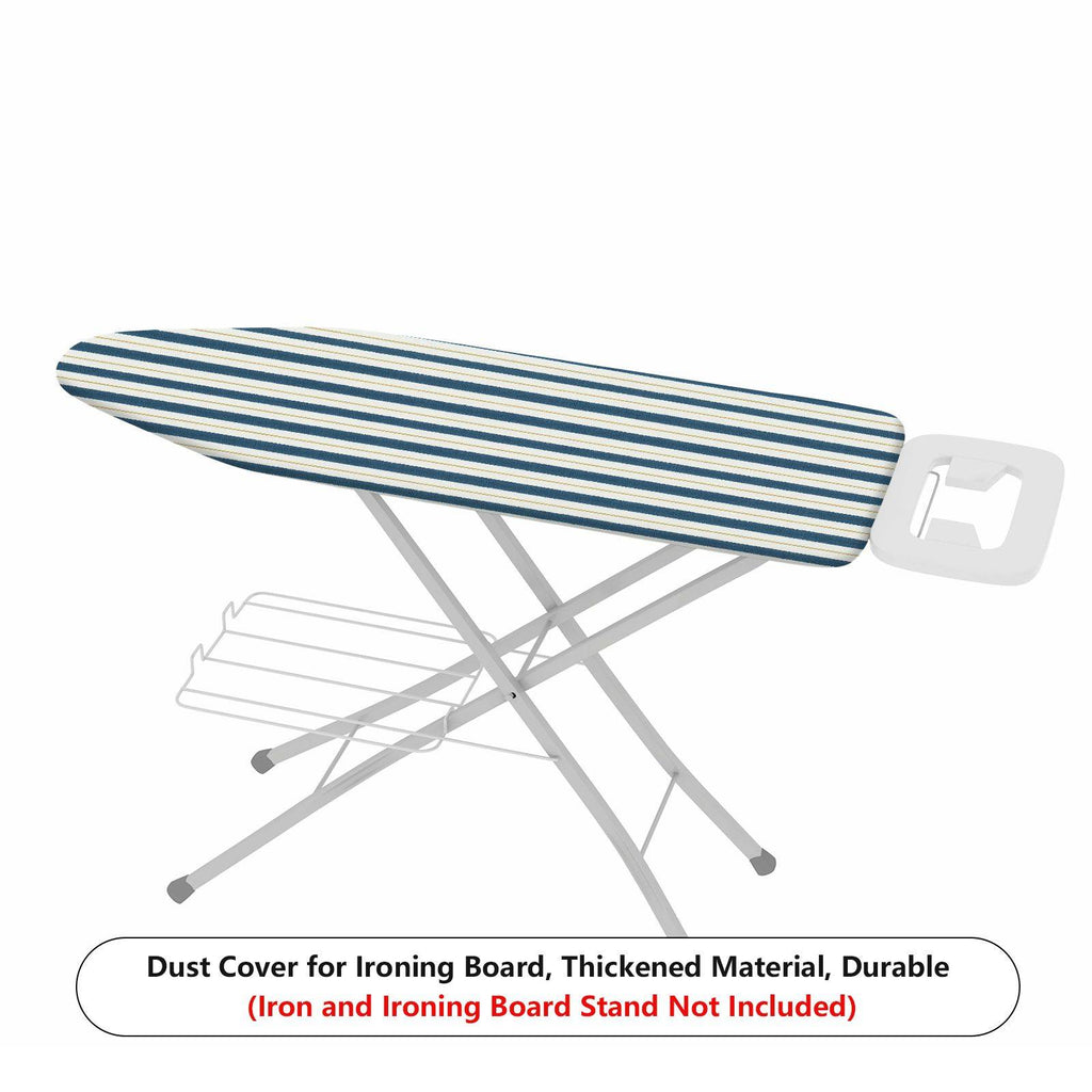 1-Piece Striped Design Navy Blue Pattern Neutral  Ironing Board Cover, Universal Size, Without Board