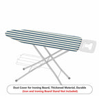 1-Piece Striped Design Navy Blue Pattern Neutral  Ironing Board Cover, Universal Size, Without Board