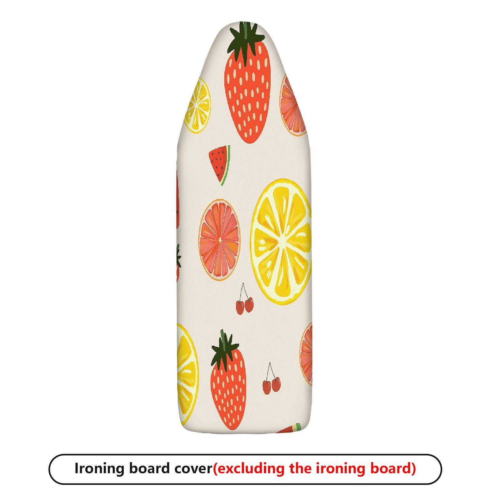 1-Piece Fruits Strawberry Lemon Cherry  Ironing Board Cover, Universal Size, Without Board
