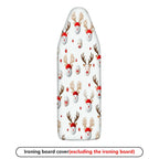 1-Piece Santa Reindeer Christmas  Ironing Board Cover, Universal Size, Without Board
