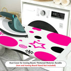 1-Piece Polka Dots Stars Swirls  Ironing Board Cover, Universal Size, Without Board