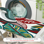 1-Piece Leaves Floral Tropical  Ironing Board Cover, Universal Size, Without Board