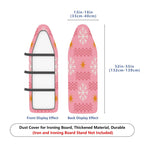 1-Piece Snowflake Star Pattern Pink  Ironing Board Cover, Universal Size, Without Board