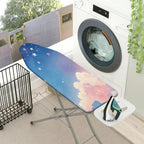 1-Piece Starry Cloud Pastel Sky  Ironing Board Cover, Universal Size, Without Board