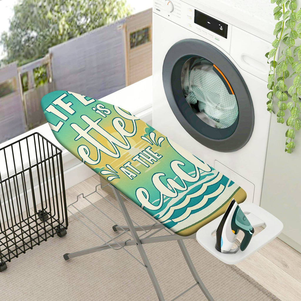 1-Piece Beach Vacation Relax  Ironing Board Cover, Universal Size, Without Board