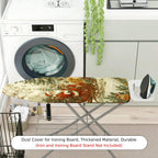 1-Piece Santa Claus Sleigh Reindeer Christmas  Ironing Board Cover, Universal Size, Without Board