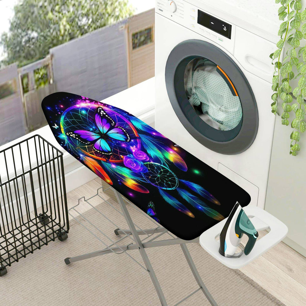1-Piece Dreamcatcher Butterfly Colorful  Ironing Board Cover, Universal Size, Without Board