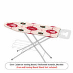 1-Piece Christmas Red Green Pattern  Ironing Board Cover, Universal Size, Without Board