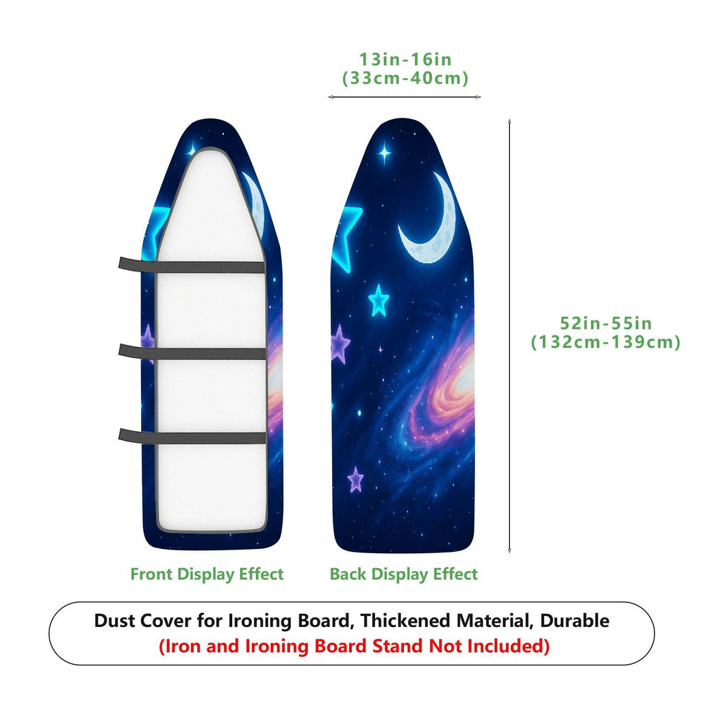 1-Piece Galaxy Stars Moon  Ironing Board Cover, Universal Size, Without Board