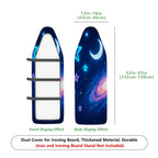 1-Piece Galaxy Stars Moon  Ironing Board Cover, Universal Size, Without Board