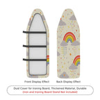 1-Piece Rainbow Cloud Star  Ironing Board Cover, Universal Size, Without Board