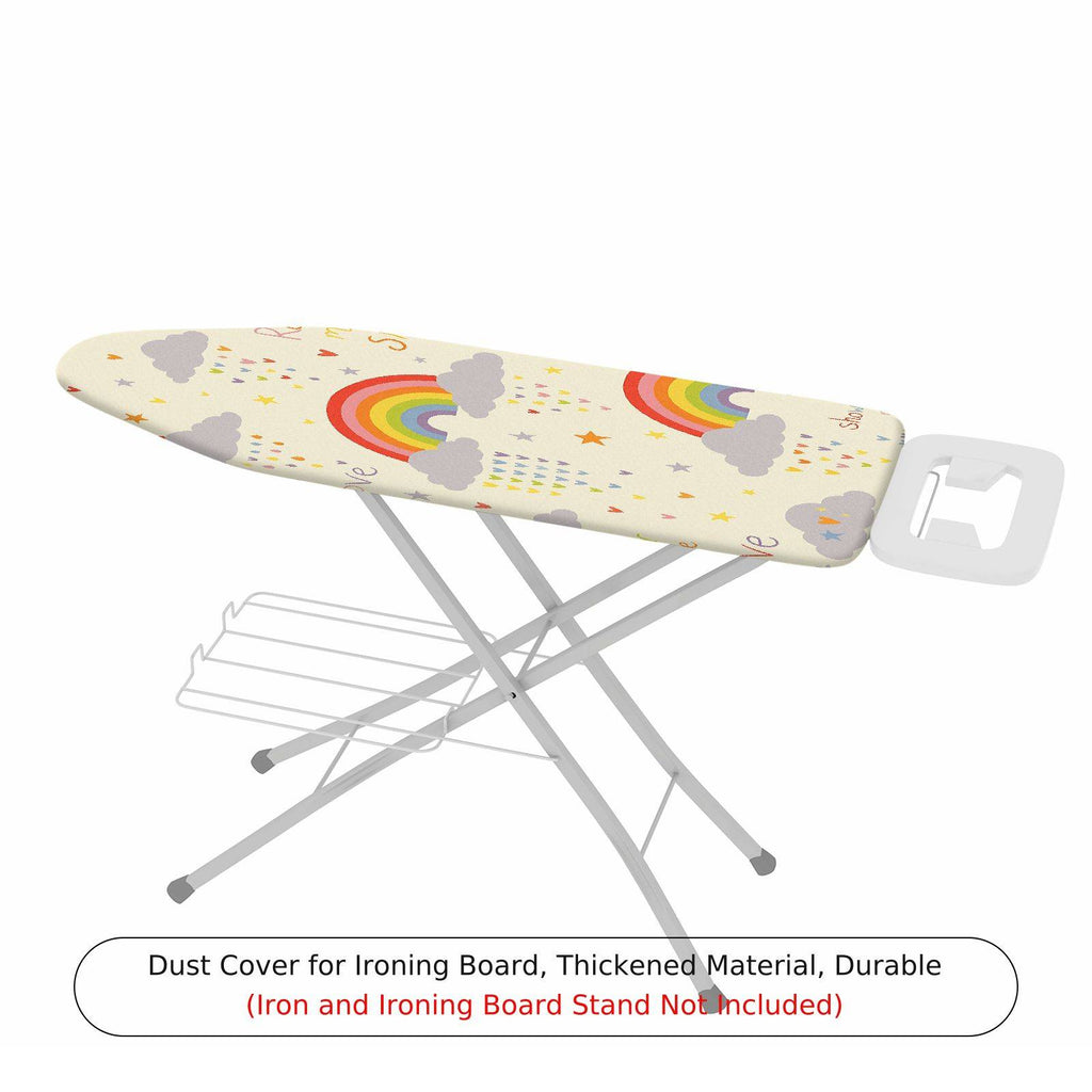 1-Piece Rainbow Cloud Star  Ironing Board Cover, Universal Size, Without Board