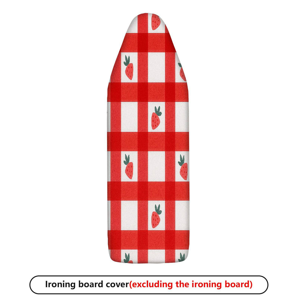 1-Piece Strawberry Plaid Red  Ironing Board Cover, Universal Size, Without Board