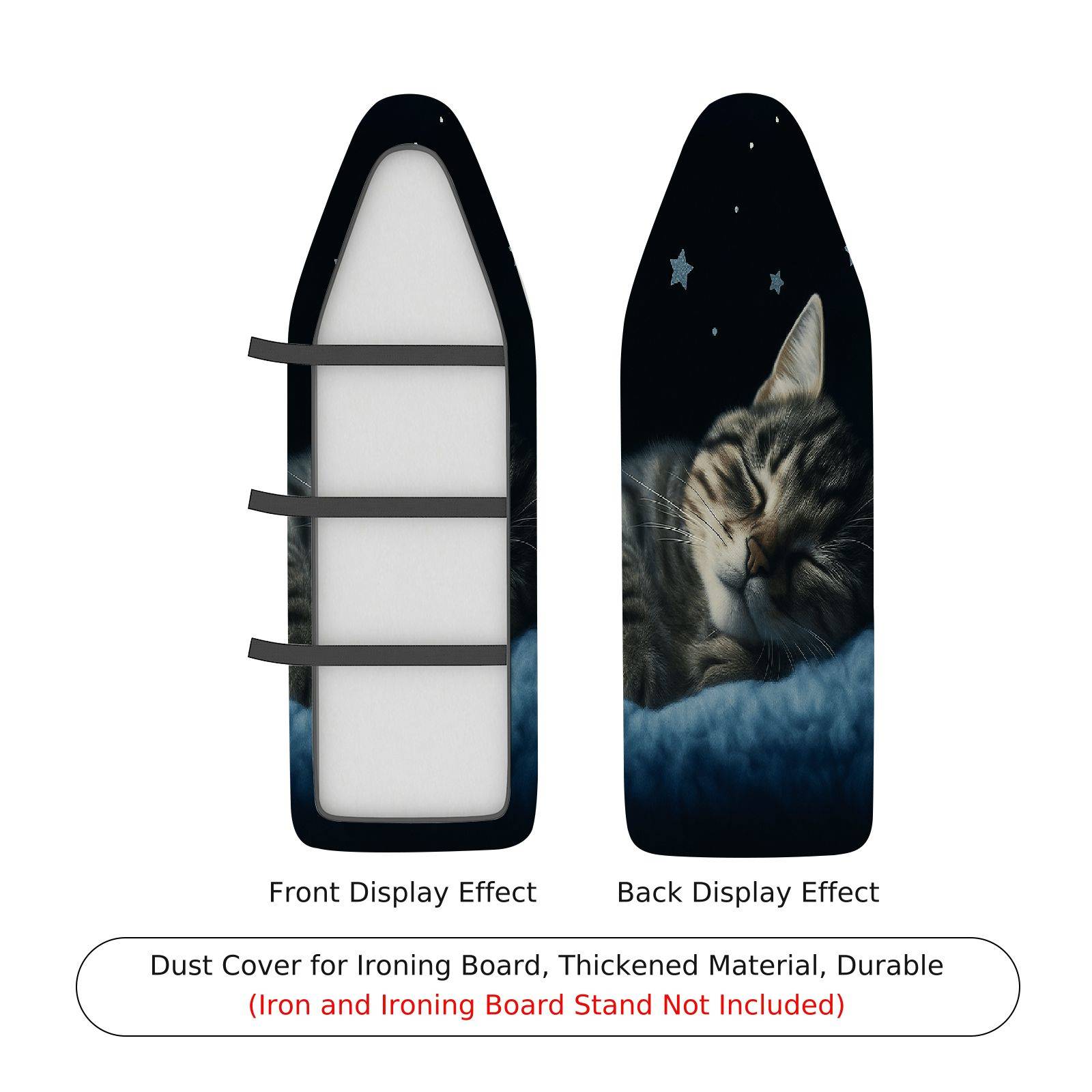 1-Piece Cat Night Star  Ironing Board Cover, Universal Size, Without Board
