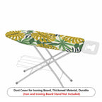 1-Piece Tropical Leaf Pattern Green Palm  Ironing Board Cover, Universal Size, Without Board