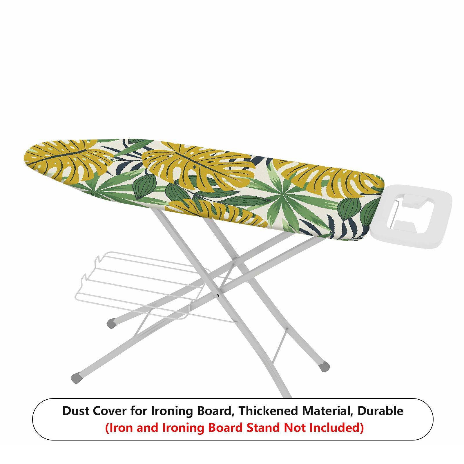1-Piece Tropical Leaf Pattern Green Palm  Ironing Board Cover, Universal Size, Without Board
