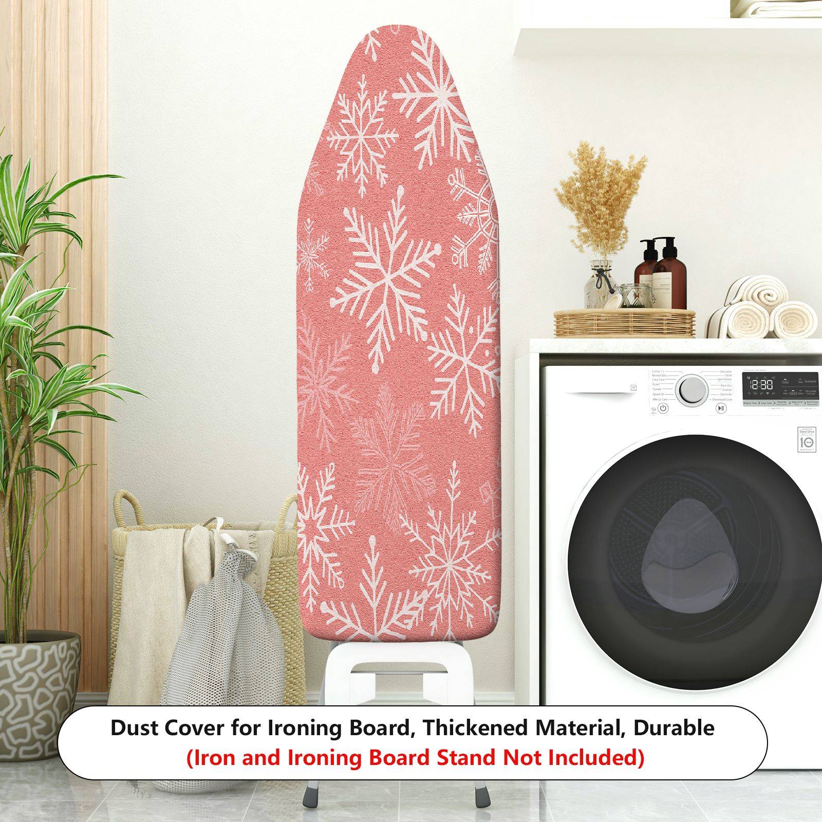 1-Piece Snowflake Christmas Winter  Ironing Board Cover, Universal Size, Without Board