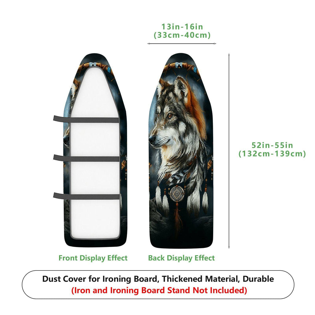 1-Piece Wolf Feather Dreamcatcher  Ironing Board Cover, Universal Size, Without Board