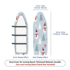 1-Piece Snowman Christmas Winter  Ironing Board Cover, Universal Size, Without Board