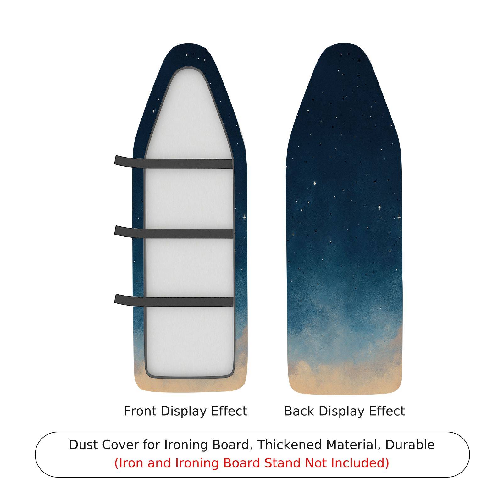 1-Piece Starry Sky Night Galaxy  Ironing Board Cover, Universal Size, Without Board