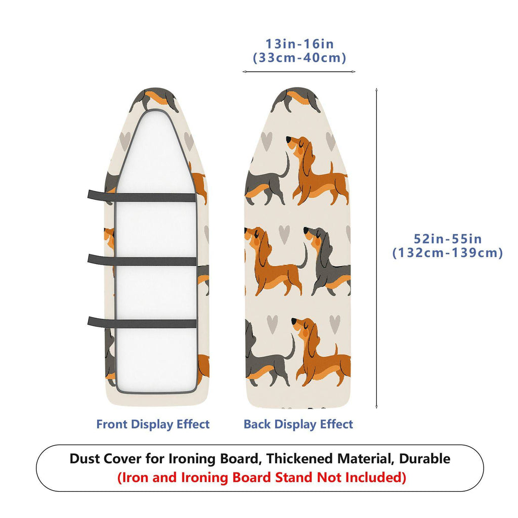 1-Piece Dog Heart Pattern Cute  Ironing Board Cover, Universal Size, Without Board