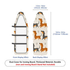 1-Piece Dog Heart Pattern Cute  Ironing Board Cover, Universal Size, Without Board