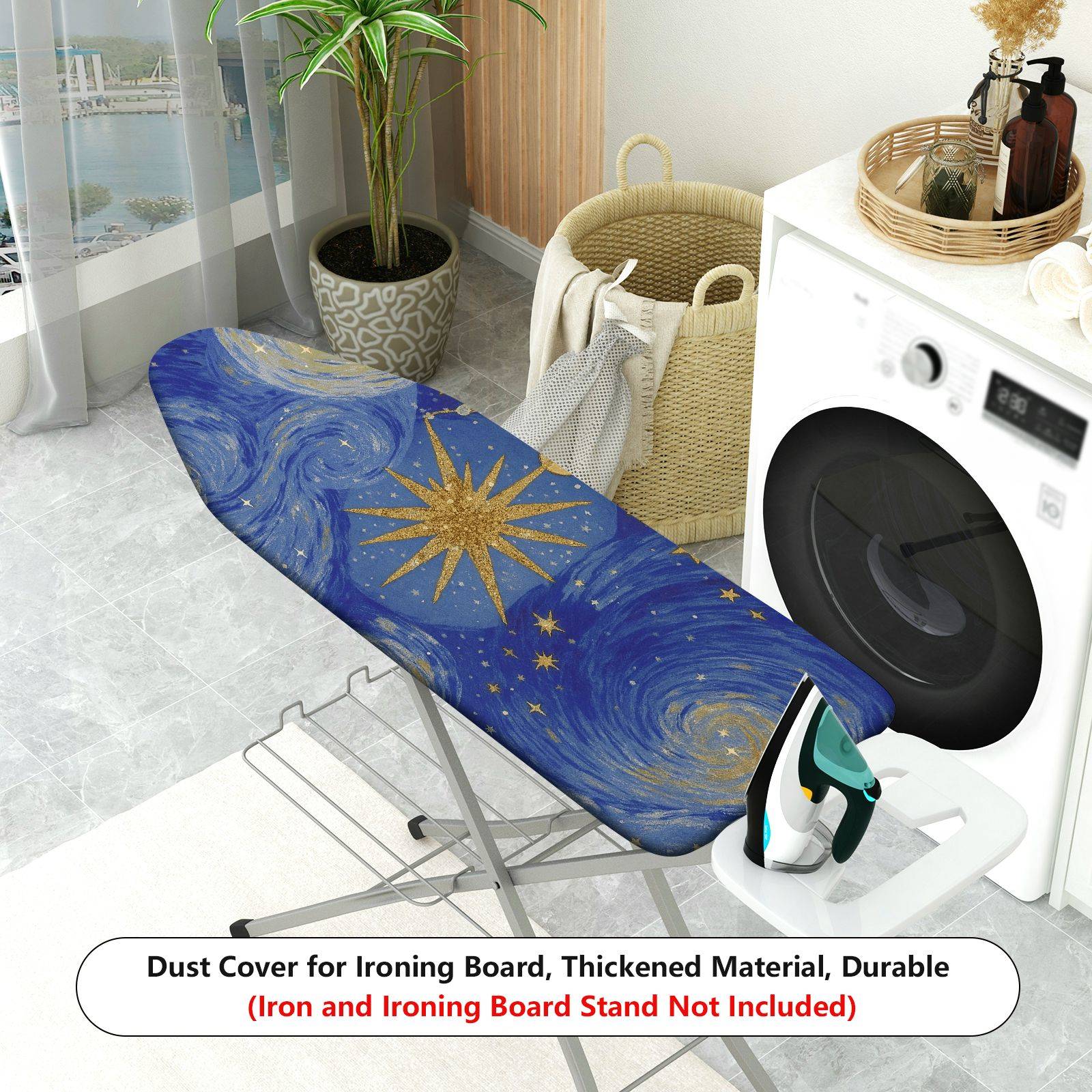 1-Piece Starry Night Galaxy Sky  Ironing Board Cover, Universal Size, Without Board