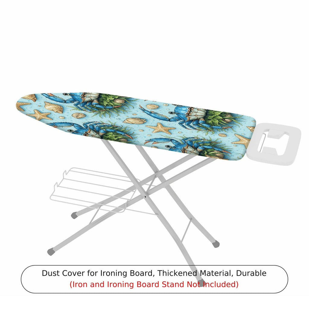 1-Piece Blue Crab Starfish Seashell  Ironing Board Cover, Universal Size, Without Board
