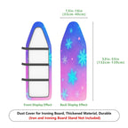 1-Piece Snowflake Star Galaxy  Ironing Board Cover, Universal Size, Without Board