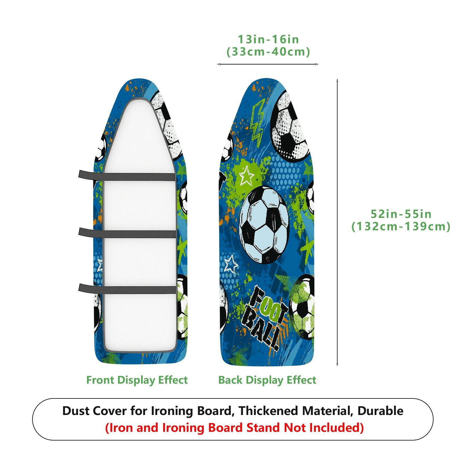 1-Piece Soccer Star Sports  Ironing Board Cover, Universal Size, Without Board