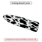 1-Piece Animal Print Black White Cow  Ironing Board Cover, Universal Size, Without Board