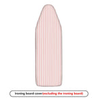 1-Piece Striped Pink White Pastel  Ironing Board Cover, Universal Size, Without Board