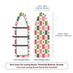 1-Piece Christmas Tree Pattern Decorative Red Green  Ironing Board Cover, Universal Size, Without Board