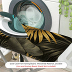 1-Piece Tropical Leaf Exotic Jungle  Ironing Board Cover, Universal Size, Without Board