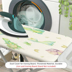 1-Piece Dinosaur Green Plants Animal  Ironing Board Cover, Universal Size, Without Board