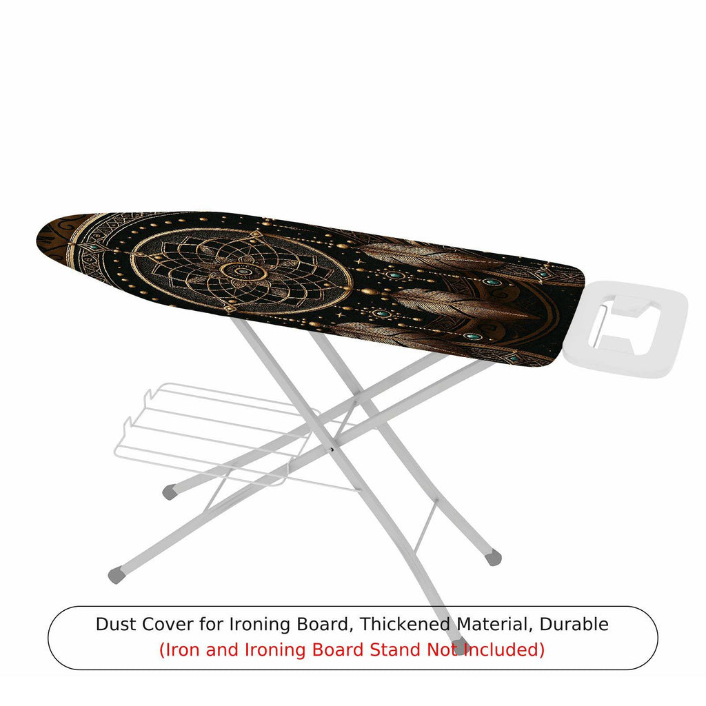 1-Piece Dreamcatcher Mandala Feather  Ironing Board Cover, Universal Size, Without Board
