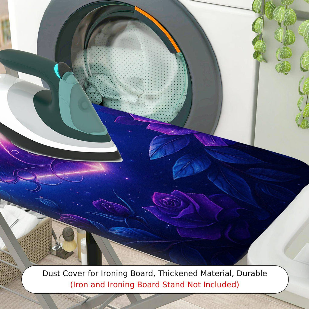 1-Piece Galaxy Roses Stars  Ironing Board Cover, Universal Size, Without Board
